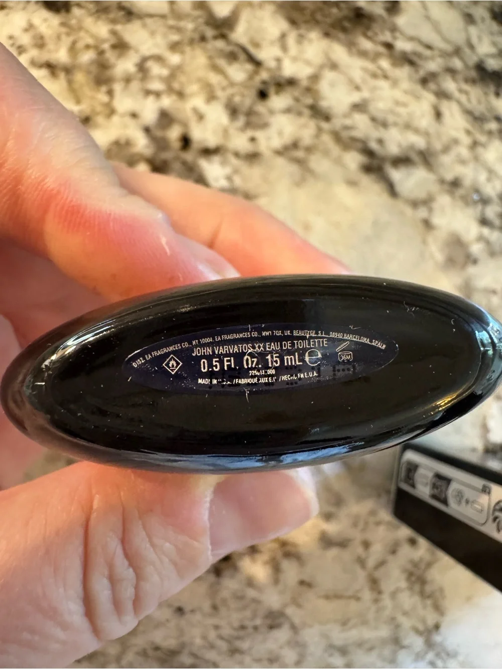 John Varvatos Black Presentation Box with Silver Text